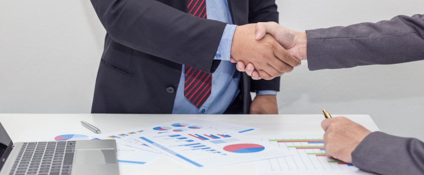Business Executives Shaking Hands