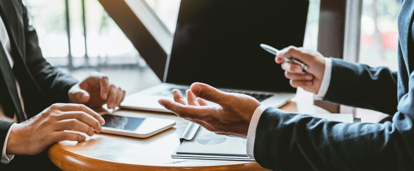 Business consultant meeting