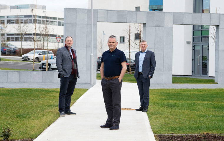 Ultan Faherty, HBAN Coordinator for the West Region; Michael Furey, Ronspot Solutions Founder; and Colin Henehan, HBAN MedTech Syndicate member.