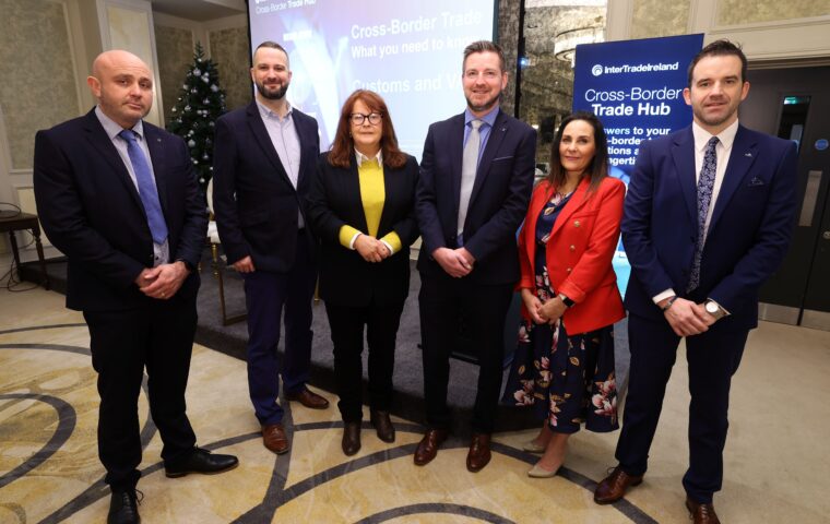Representatives working for Inter Trade Ireland at the cross border regional event in Derry Londonderry