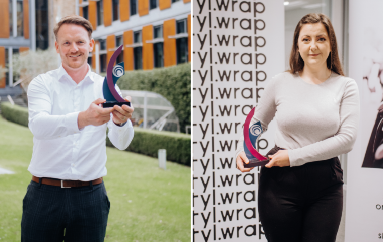 L R Vincent Forde CEO at Gasgon Medical and Shana Chu CEO of STYL wrap