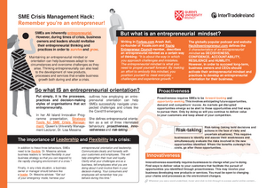 Strategic tools for SME crisis management